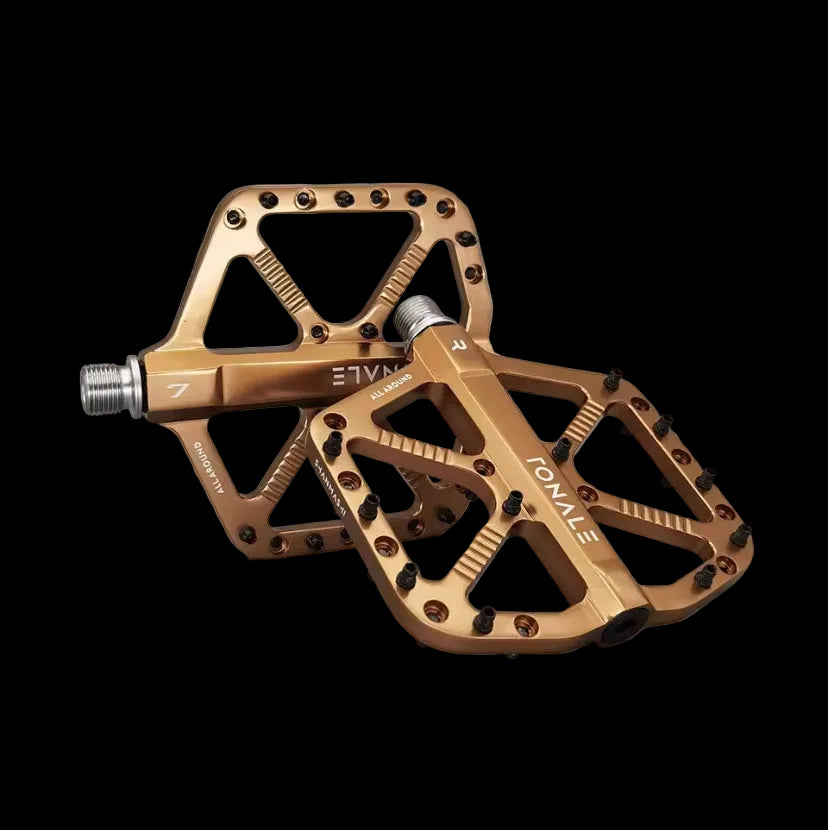 AMP CNC e-bike pedals 9/16 inch bronze