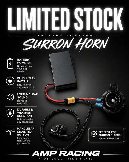 Battery Powered Surron Horn
Risk-Free — 100% Money-Back Guarantee