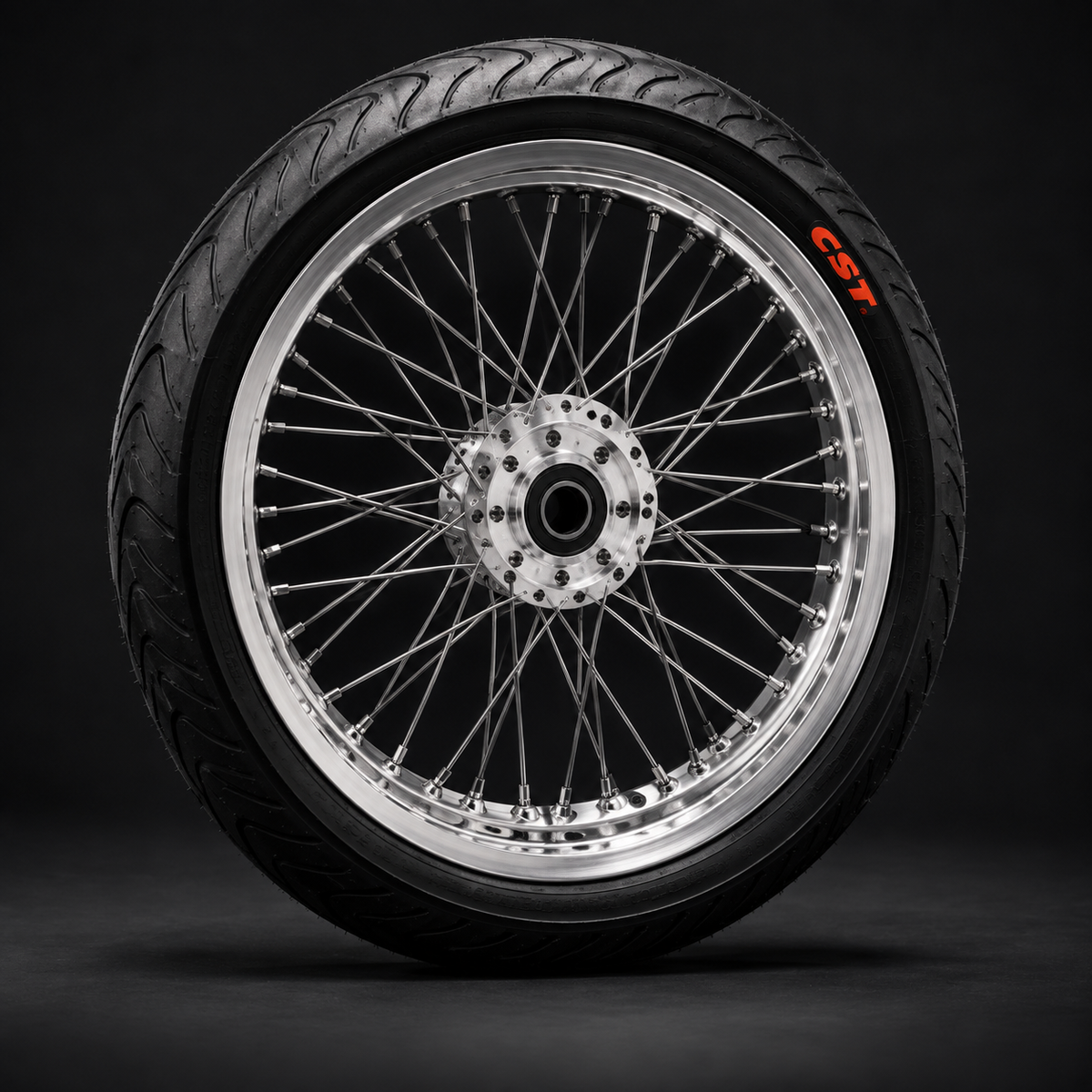 AMP 17 inch supermoto wheel with CST street tyre for Sur-Ron Light Bee X