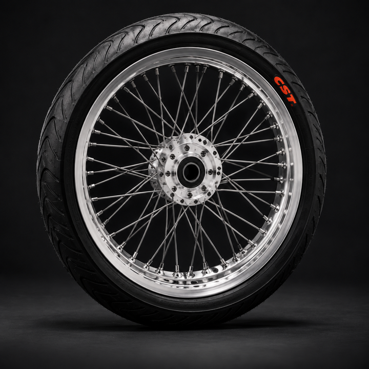 AMP 17 inch supermoto wheel with CST street tyre for Sur-Ron Light Bee X