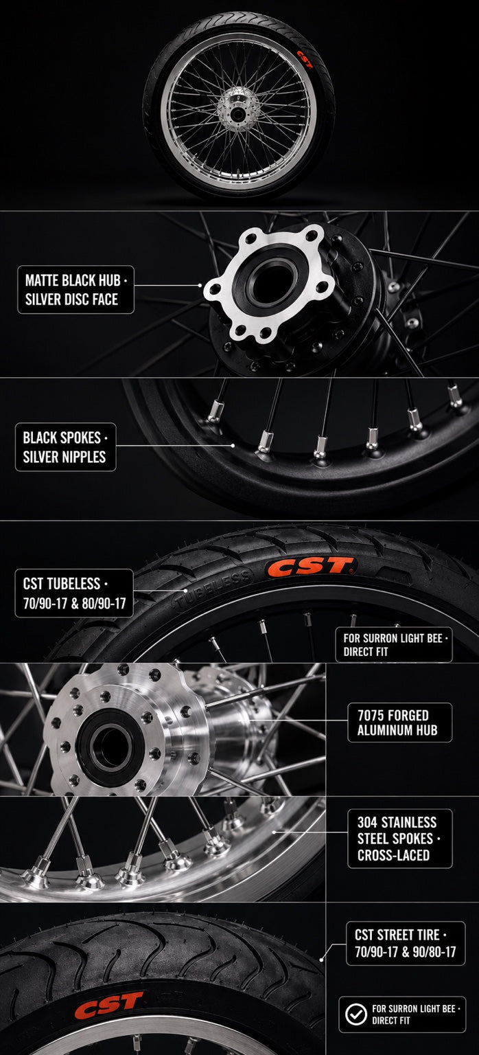 17 inch supermoto wheel specifications and fitment information